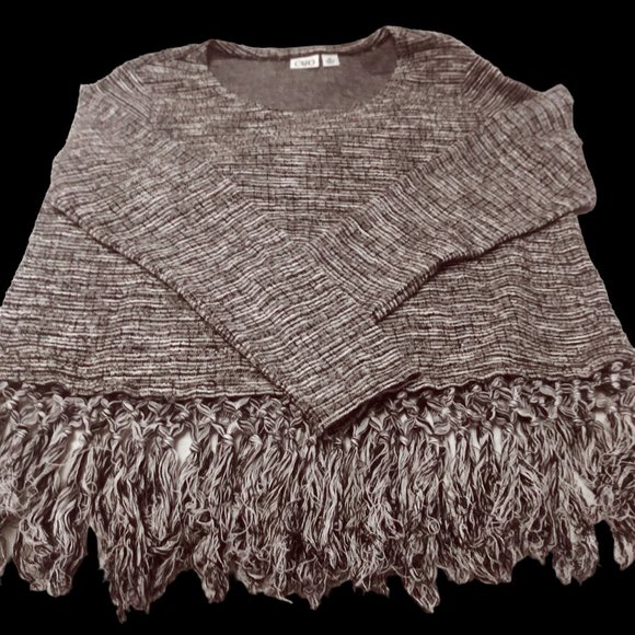 Sweater with Fringe, Size XL Sweater, Pullover Sweater, Fall Winter Sweater - Picture 4 of 14